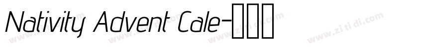 Nativity Advent Cale字体转换